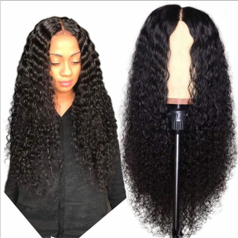 Wig Ladies Mid-length Curly Hair Hand-wrapped Small Curls